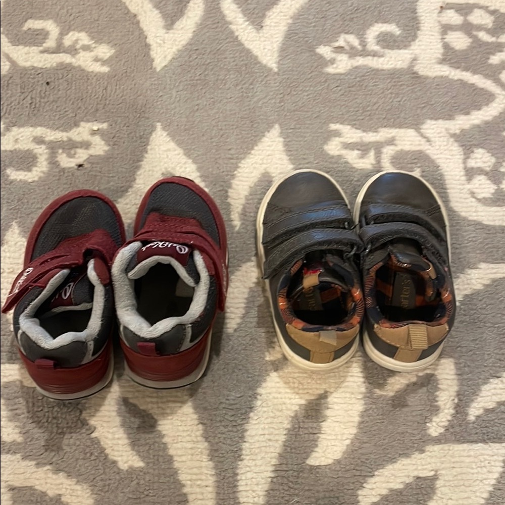 Kids Black and Red Shoes
